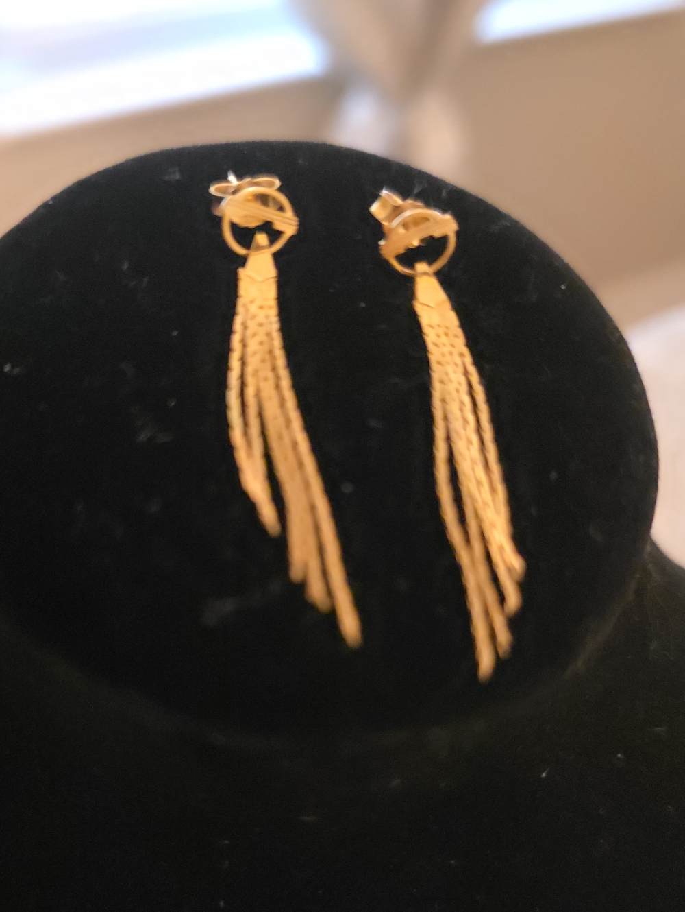 Gold Chain Tassel Drop Earrings for Women